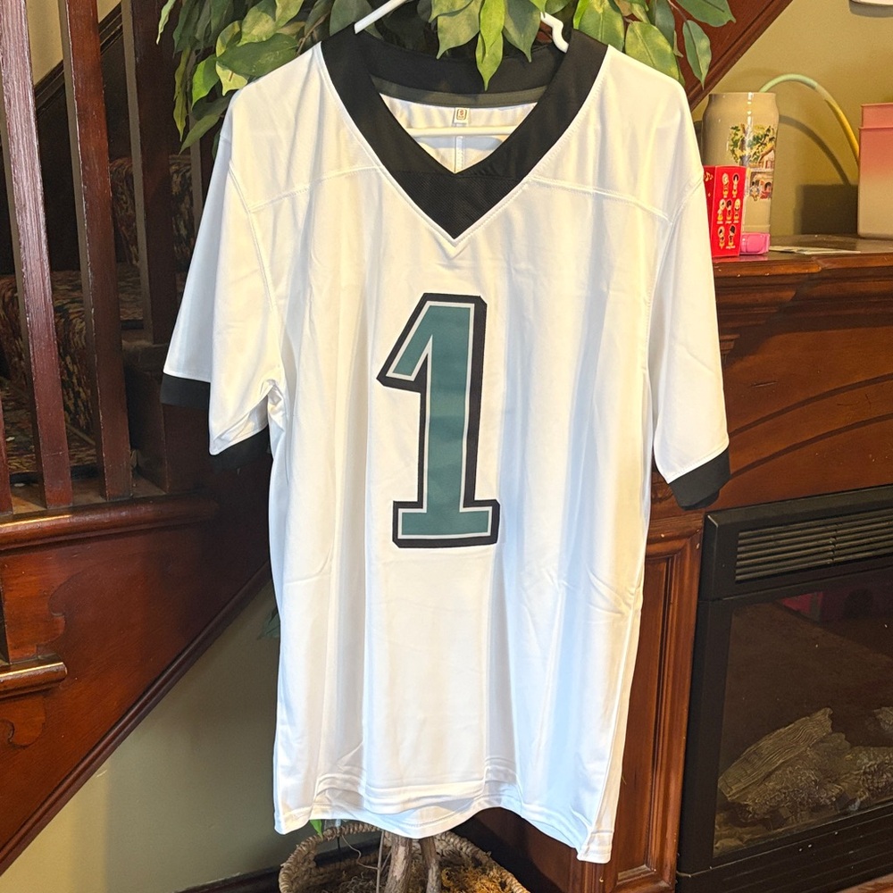 STITCHED “Hurts” white Philadelphia eagles jersey Unofficial